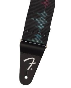 Fender Retro ribbed poly guitar strap, sound wave design