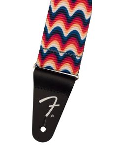 Fender Retro ribbed poly guitar strap, ripple design