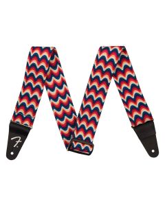 Fender Retro ribbed poly guitar strap, ripple design