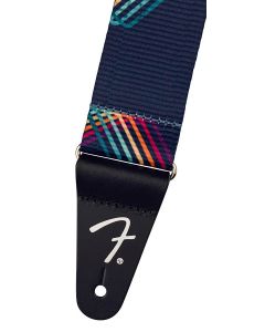 Fender Retro ribbed poly guitar strap, bolt design