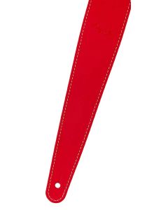 Fender Essentials 2" leather guitar strap, red