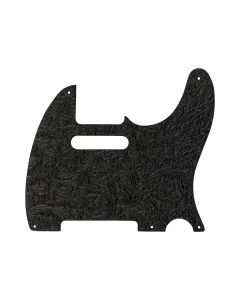 Fender Waylon Jennings embossed leather pickguard, 5 screw holes for '50s Tele, black