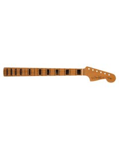 Fender Genuine Replacement Part roasted maple Jazzmaster neck, block inlay, 22 medium jumbo frets, 9.5" radius maple fretboard, MIM