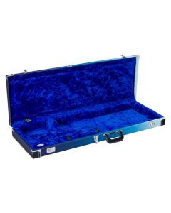 Fender Ombr  guitar case for Strat/Tele, Belair Blue gradient colour, matching plush interior