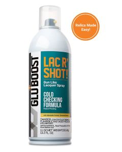 Gluboost Lac R Shot! cold checking lacquer formula, 400ml (13.2oz) aerosol