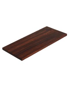 Allparts brown streaked ebony peghead veneer, 180 x 83 x 6 mm