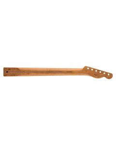 Fender Genuine Replacement Part satin roasted maple Telecaster lefthanded neck, 22 jumbo frets, 12" radius, maple, flat oval shape