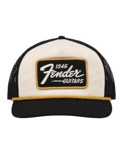 Fender Clothing Headwear 1946 gold braid hat, cream/black