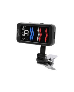 Cherub chromatic clip tuner, with multi color display, standard and compensated tuning, Li-ion battery