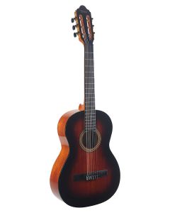 Valencia Series 260 klassieke gitaar 3/4, hybride hals, sitka spar & mahonie, hoogglans sunburst finish