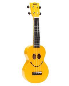 Mahalo Smiley Series soprano ukulele pack SMILE, yellow, with essentials accessory pack