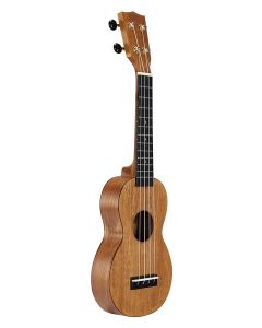 Mahalo Slimline Series soprano ukulele, transparent brown, with bag