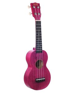 Mahalo Island Series soprano ukulele, berry crush, with bag