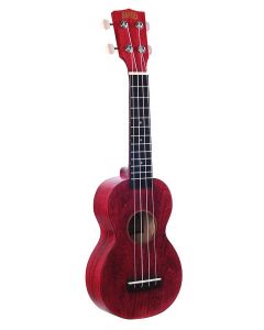 Mahalo Island Series soprano ukulele, cherry red, with bag