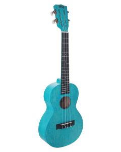 Mahalo Island Series tenor ukulele, aqua blue, with bag