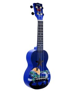 Mahalo Art Series soprano ukulele NINJA, with bag