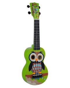 Mahalo Art Series soprano ukulele OWL, with bag