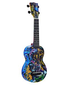 Mahalo Art Series soprano ukulele GRAFITI, with bag