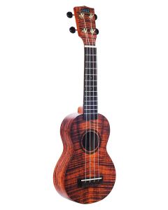 Mahalo Artist Elite Series soprano ukulele PHOTO FLAME KOA, with bag