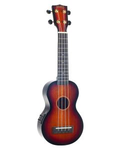 Mahalo Java Series soprano ukulele, 1V en (MVT2), 3 tone sunburst, with bag