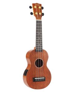 Mahalo Java Series soprano ukulele, 1V en (MVT2), transparent brown, with bag