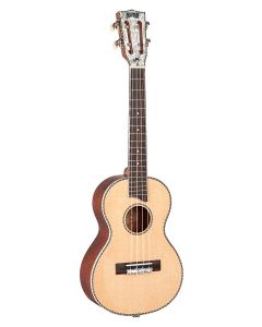 Mahalo Pearl Series solid top tenor ukulele, natural, with bag