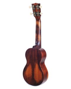 Mahalo Historic Series all solid soprano ukulele, historic brown, with heavy duty bag