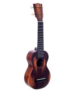 Mahalo Historic Series all solid soprano ukulele, historic brown, with heavy duty bag