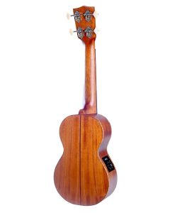 Mahalo Master Series all solid soprano ukulele, with MEQ2 9v preamp, natural, with bag