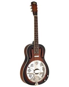 Royall Spider Cone 12 fret resonator HOBO SC, wooden body sunburst finish, Lipstick PU, with softcase