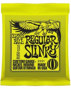 Ernie Ball snarenset elektrisch, nickel wound, regular slinky, 010-013-017-026-036-046