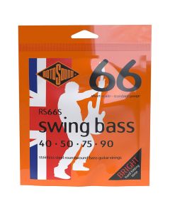 Rotosound Swing Bass 66 snarenset basgitaar, stainless steel, 40-90, medium gauge, short scale