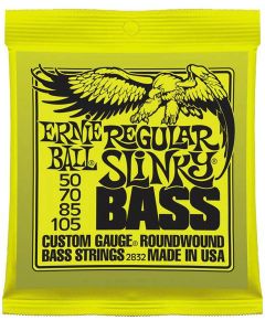 Ernie Ball snarenset basgitaar, roundwound, longscale, regular slinky, 050-070-085-105