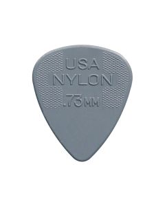 Dunlop Nylon Standard 0.73 mm. plectra, nylon, grijs, 72-pack