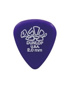 Dunlop Delrin-500 2.00 mm. plectra, paars, 72-pack