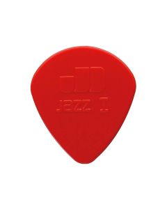 Dunlop Nylon Jazz 1.10 mm. plectra, nylon, rood,  afgeronde punt, 24-pack