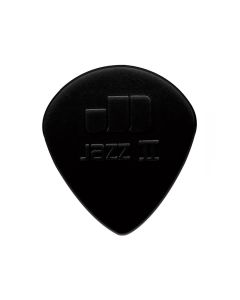 Dunlop Nylon Jazz 1.18 mm. plectra, stiffo nylon, zwart, medium scherpe punt, 24-pack