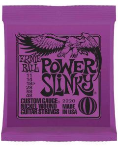 Ernie Ball snarenset elektrisch, nickel wound, power slinky, 011-014-018-028-038-048