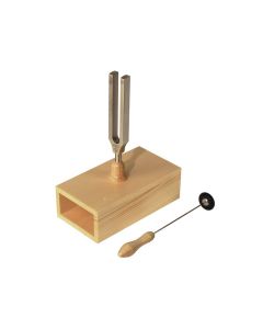 Wittner stemvork a-440 Hz. met houten klankkast, 7x13 mm., met klopper