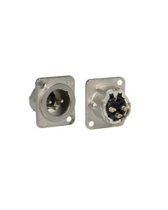 Neutrik xlr chassis connector, male, 3-polig, d behuizing